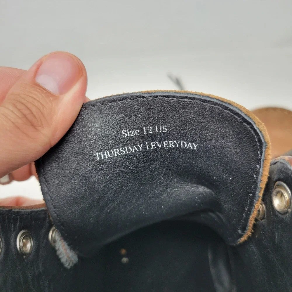 Thursday‎ Boot Co Diplomat Leather Moc Toe Boots Mens 12 Vibram Sole